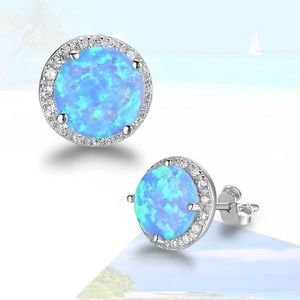 👑LUXURY👑 Opals & Sterling NEW beautiful earrings